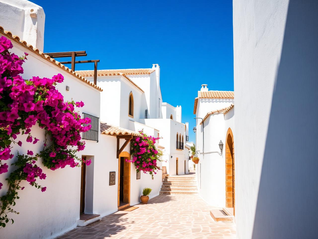 Arquitectura residencial blanca andaluza